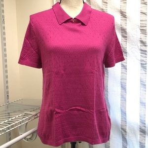 Brooks Brothers Polo Lightweight Sweater in Pink